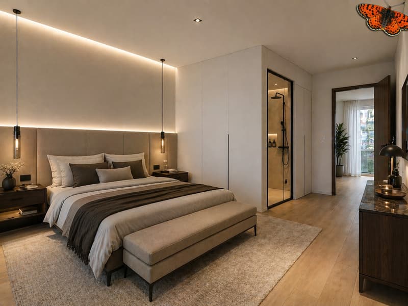 Chambre parentale (image de synthèse)