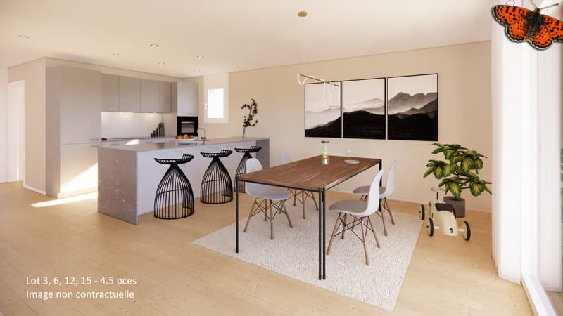 Superbe 4½ avec grand balcon dans nouvelle promotion (5)