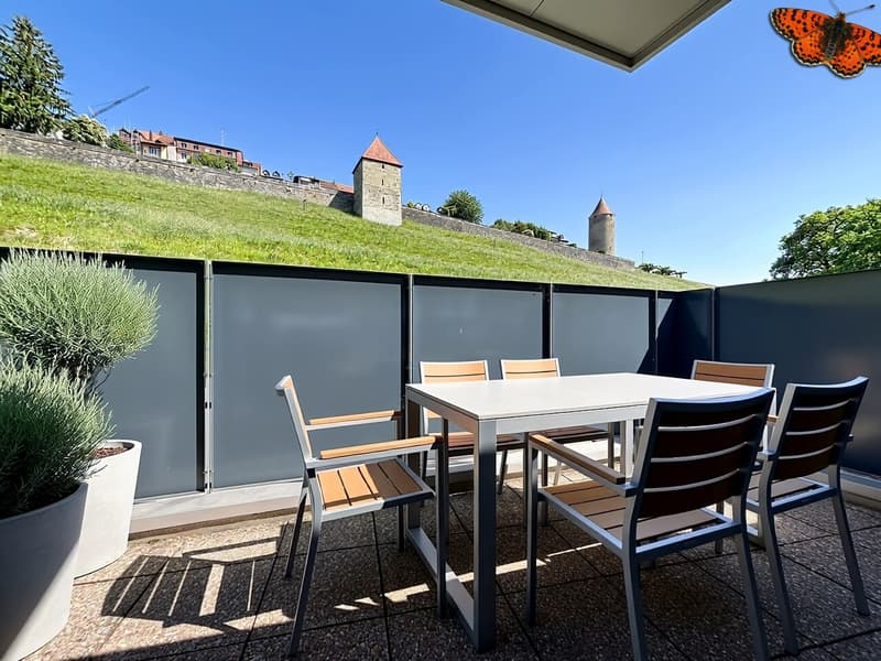 Appartement de 4.5 pièces avec véranda et terrasse au centre de Romont (8)