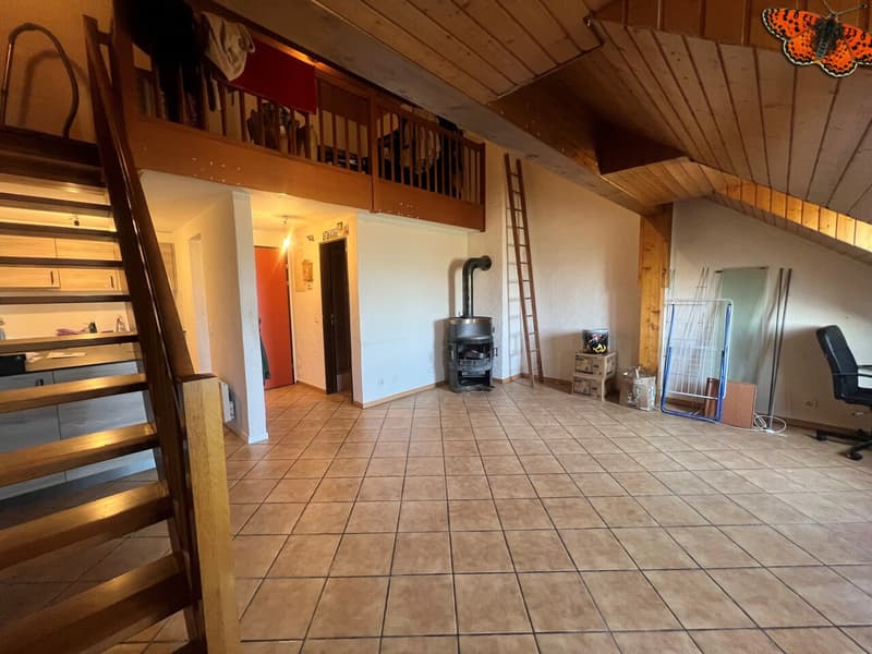 CHARMANT DUPLEX DE 2 ½ PIECES A ROMONT ! (4)