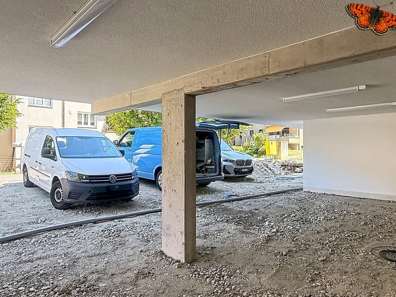 Places de parc en enfilade