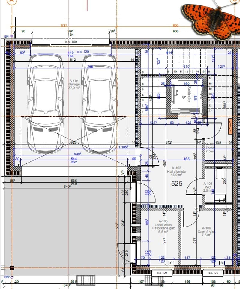 Plan rez-de-chaussée