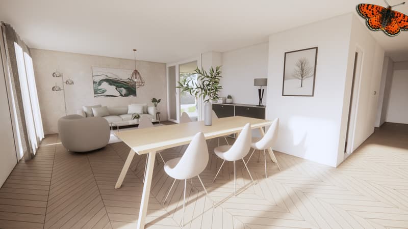 Appartement neuf de 3½ pièces avec jardin à St-Aubin (1)
