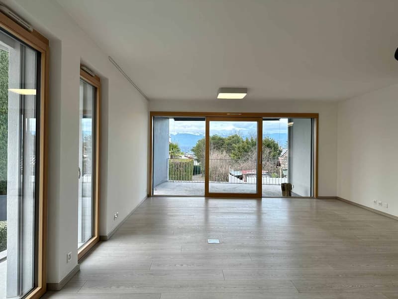 Appartement moderne avec balcon d'environ 30 m² - vue dégagée avec échappée sur lac et Jura (1)