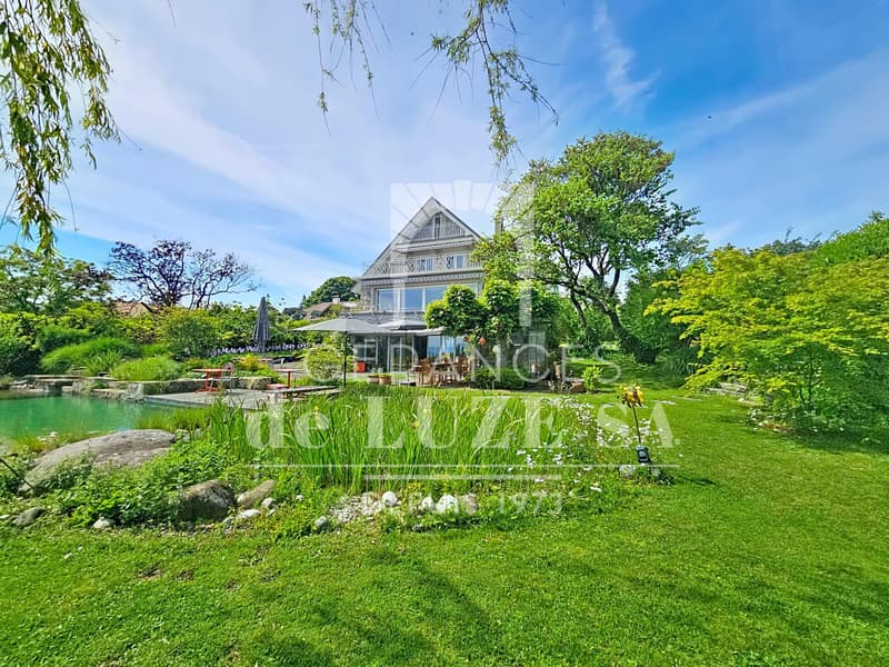 Situation premium : Villa avec vue lac, piscine naturelle et vaste jardin intimiste (2)