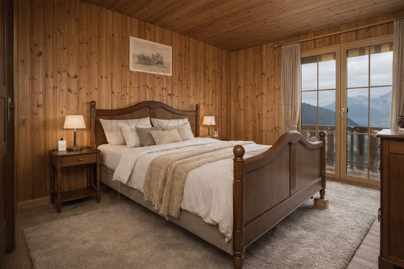 Rare appartement familial face aux Dents du Midi (2)