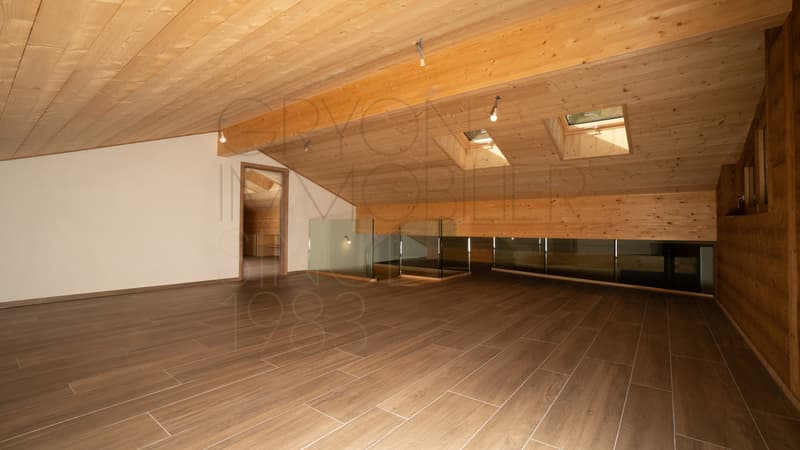 Élégant duplex alpin, 140 m² habitables + garage, proche Barboleuse (6)