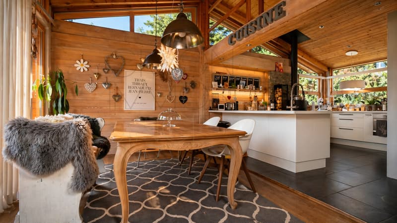 Rareté à Gryon - chalet rénové, vue Dents du Midi et grand jardin (13)