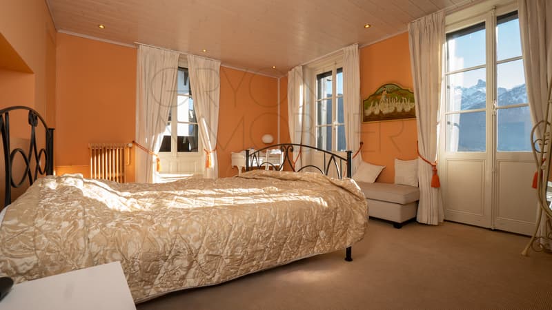 4.5 pièces lumineux dans ancien hôtel rénové, centre de Gryon (12)