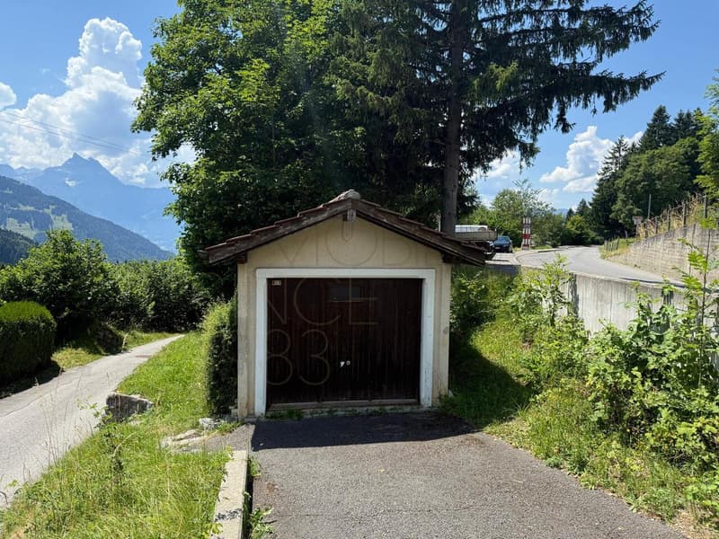 Garage individuel de 22 m² avec terrain, vue Alpes - Gryon (3)