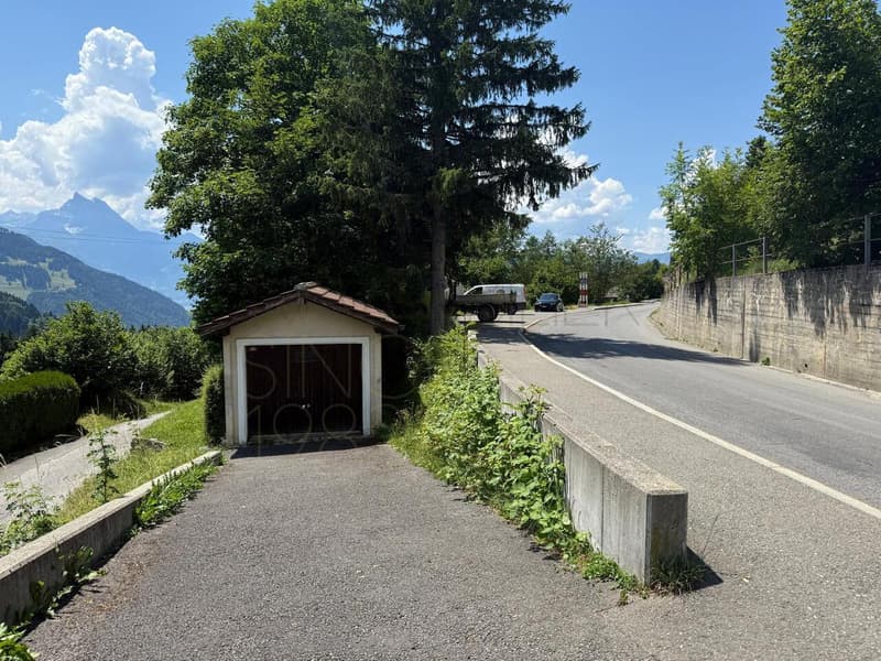 Garage individuel de 22 m² avec terrain, vue Alpes - Gryon (1)