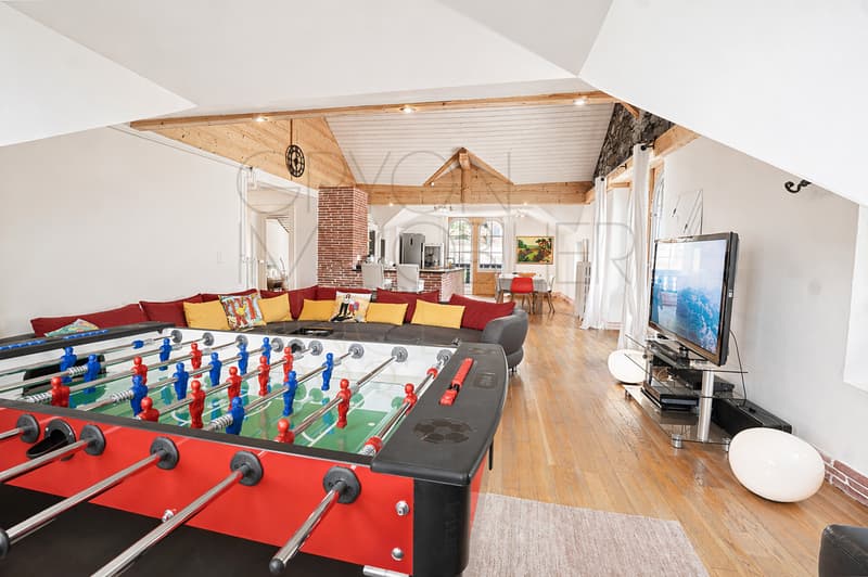 Appartement sous les toits à Gryon avec balcon et vue alpine (12)
