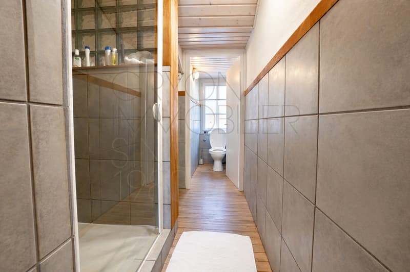 Appartement sous les toits à Gryon avec balcon et vue alpine (5)