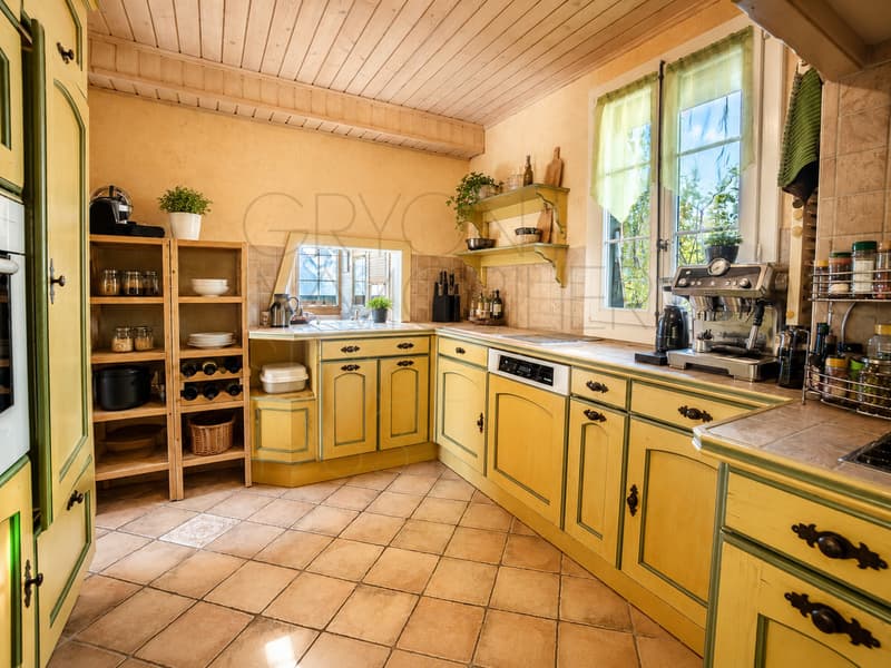 Chalet à Gryon avec studio indépendant, vue sur les montagnes. (8)