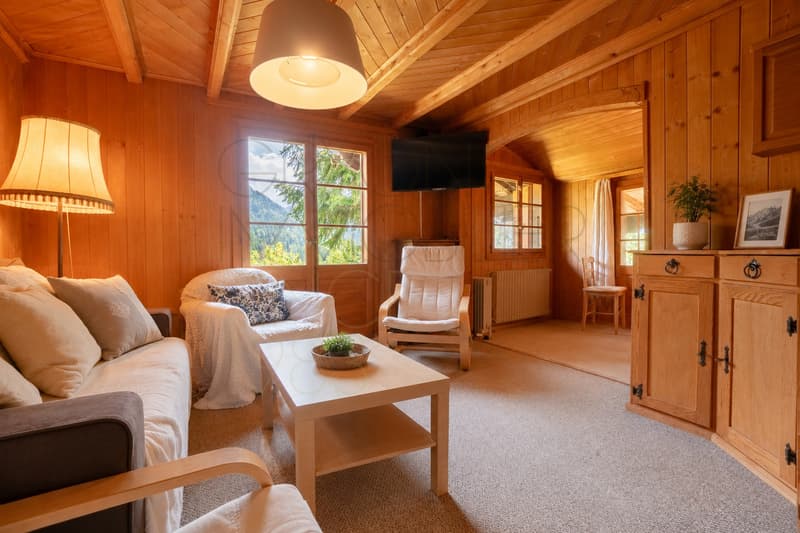 Chalet de 4,5 pièces à rénover à Gryon, vue et calme (2)