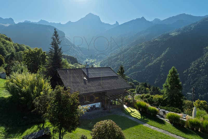 Les Posses-sur-Bex - Chalet 6 chambres, panorama sur les Dents-du-Midi (7)