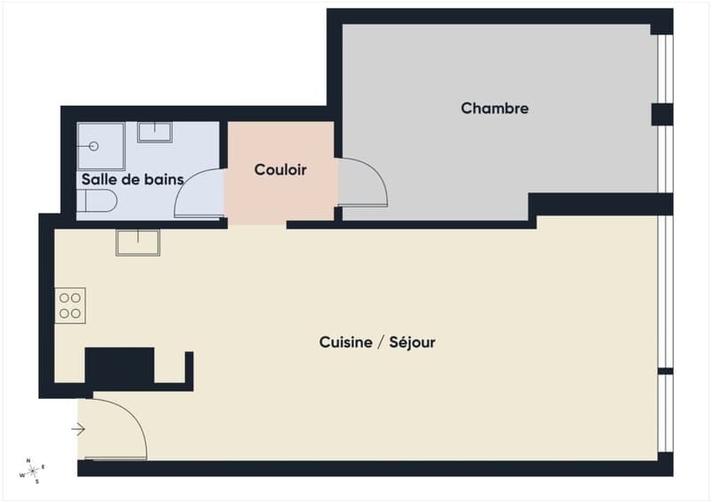 Appartement de 2.5 pièces au 1er étage à Lausanne (6)