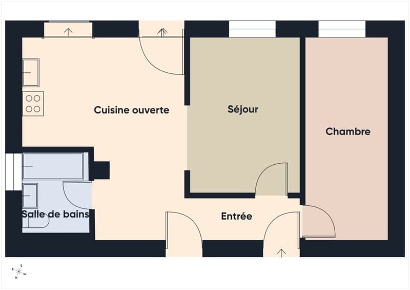 Magnifique appartement de 2,5 pièces rénové avec jardin au coeur du village (5)