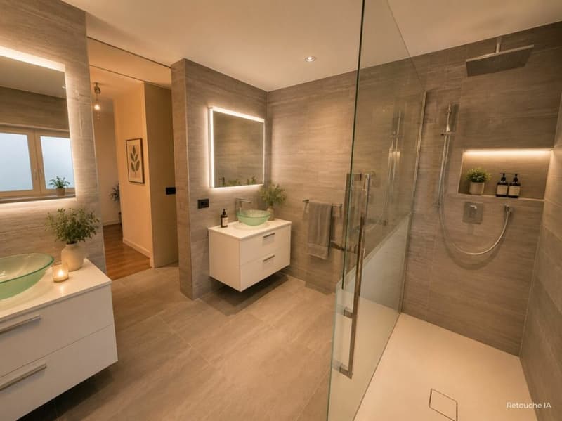 Salle de bain suite