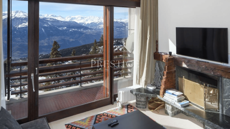 Ski in&out Duplex 3 Zimmer in der Tour de Super-Crans – Panoramablick & Hotel-Services (5)