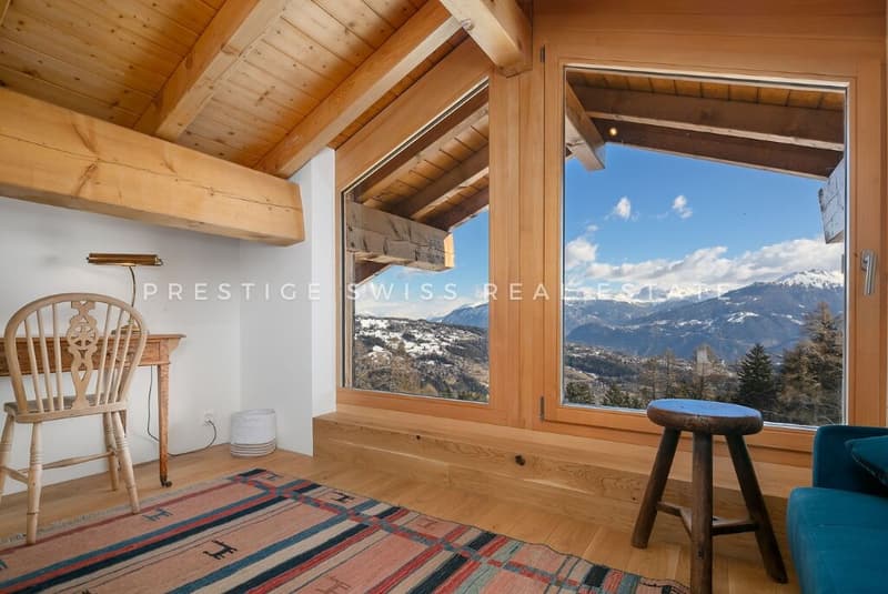 Magnifique chalet de 5 pièces avec vue panoramique à Anzère (7)