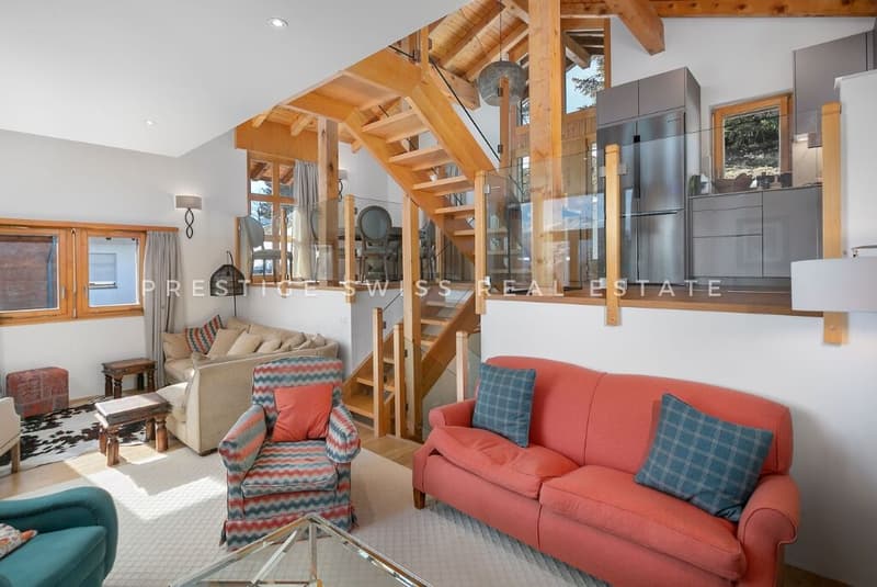 Magnifique chalet de 5 pièces avec vue panoramique à Anzère (3)