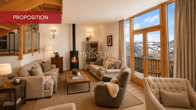 Chalet de 5 pièces avec vue imprenable à Anzère (2)