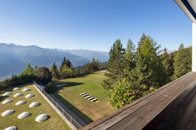 3.5pces en SI avec vue panoramique sur les montagnes – Crans-Montana (19)
