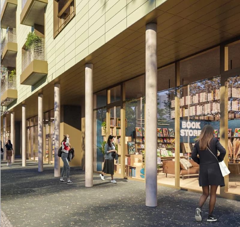 A louer à Ecublens - Surface commerciale - résidence neuve - 80 m² (2)