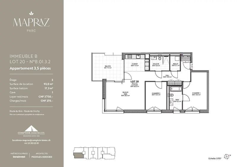 Appartements neufs 3.5 pièce à Ecublens dès 92 m² - www.mapraz-parc.ch (12)