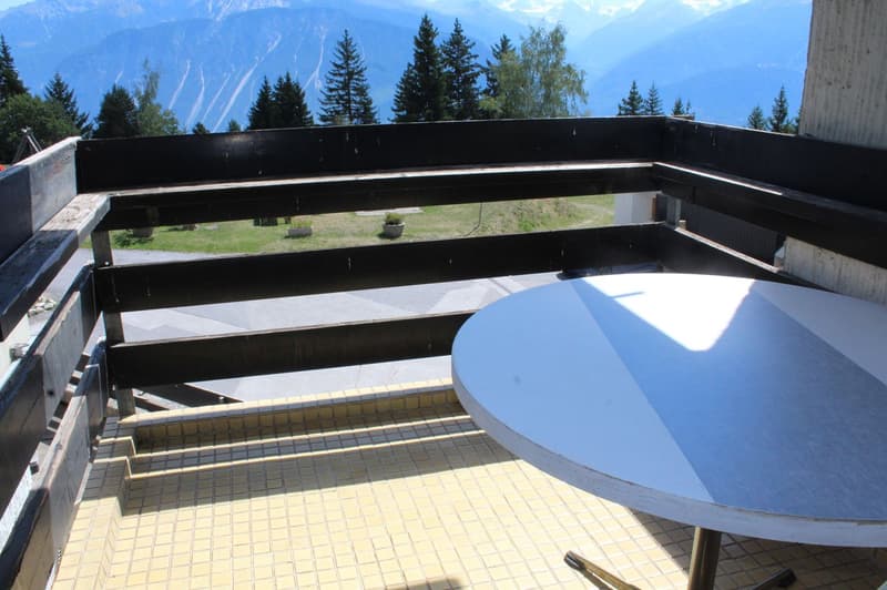 À LA SAISON : Spacieux & lumineux 2.5 pces à Crans-Montana/Aminona - Situation calme -Magnifique vue (9)