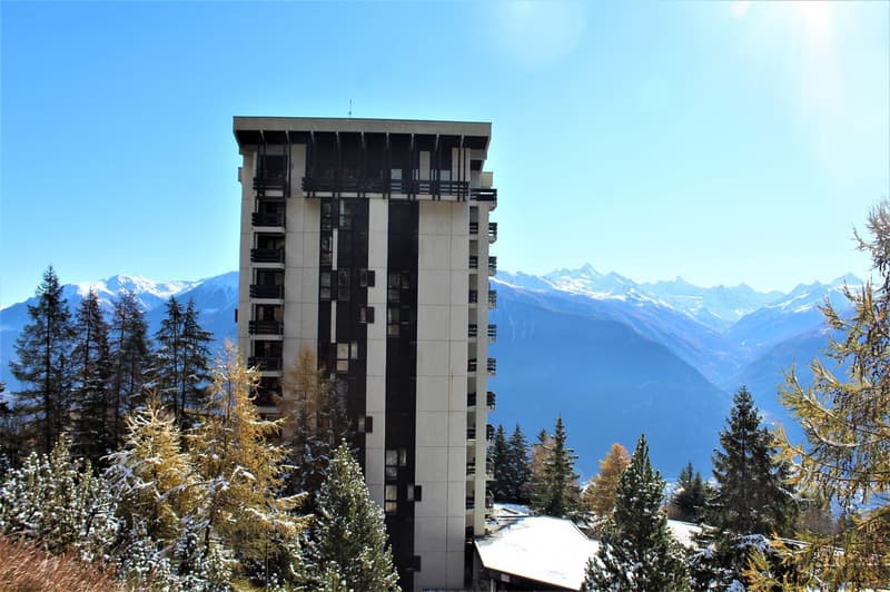 À LA SAISON : Spacieux & lumineux 2.5 pces à Crans-Montana/Aminona - Situation calme -Magnifique vue (12)