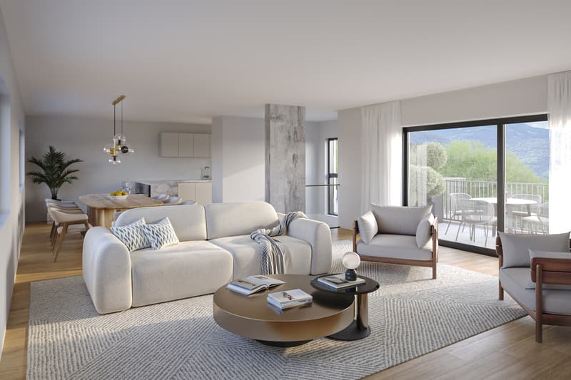 "ROCHER EN VILLE" 6 VILLAS DE STANDING AU COEUR DE SION (4)