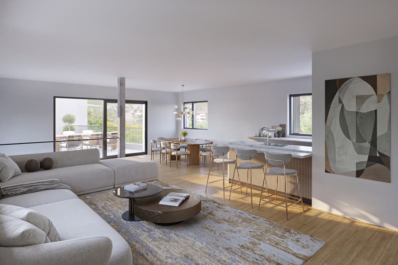 "ROCHER EN VILLE" 6 VILLAS DE STANDING AU COEUR DE SION (2)