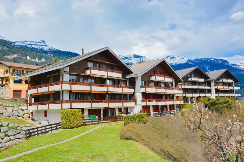 Appartement dans le village de Mollens, offrant une vue magnifique sur les montagnes. (14)