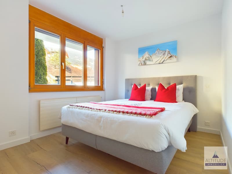 Appartement dans le village de Mollens, offrant une vue magnifique sur les montagnes. (5)