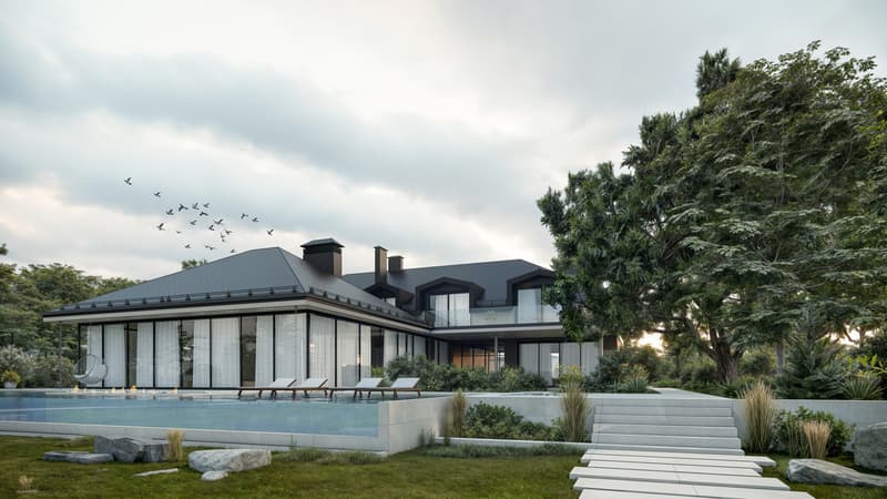Projet d'une luxueuse villa contemporaine pied dans l'eau,  Rolle (2)