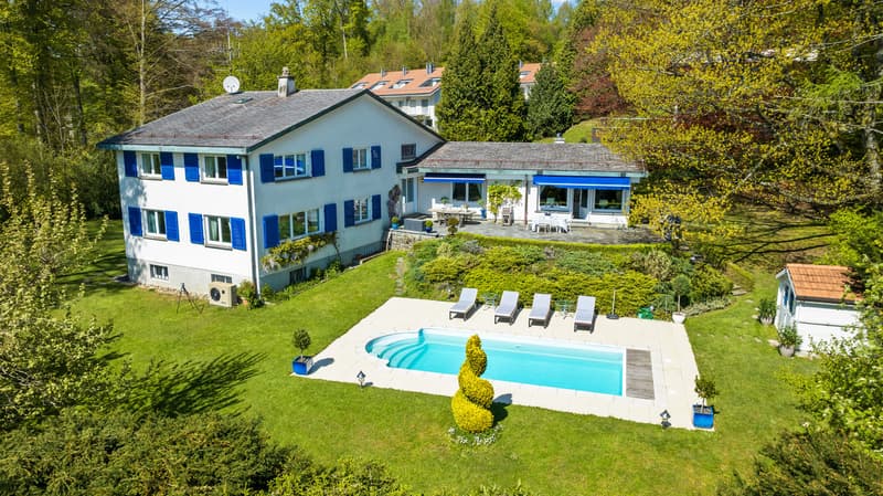 Belle propriété familiale avec piscine aux portes de Lausanne (1)