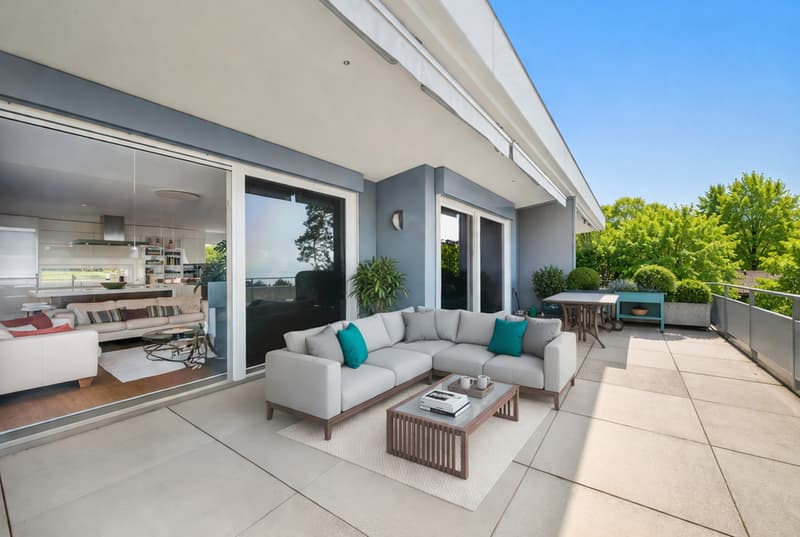 Magnifique duplex  et attique moderne avec vue lac à Lausanne (2)
