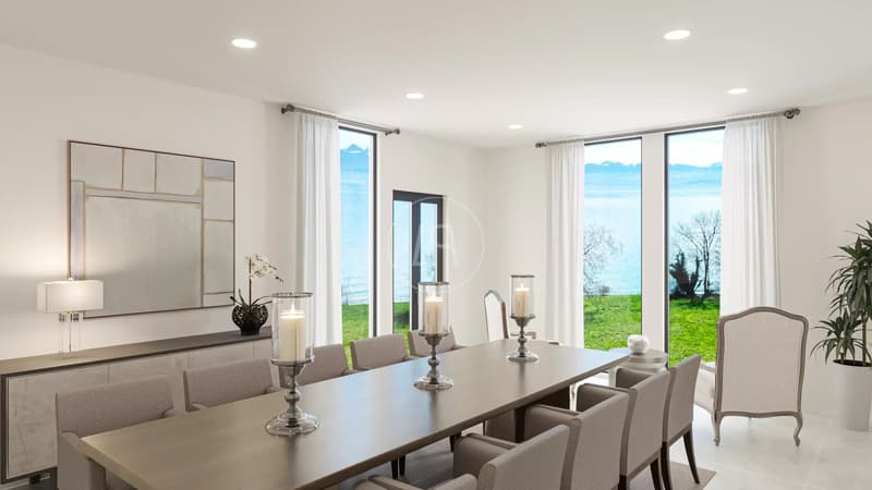 Project for a luxury modern lake front property,  Rolle (11)