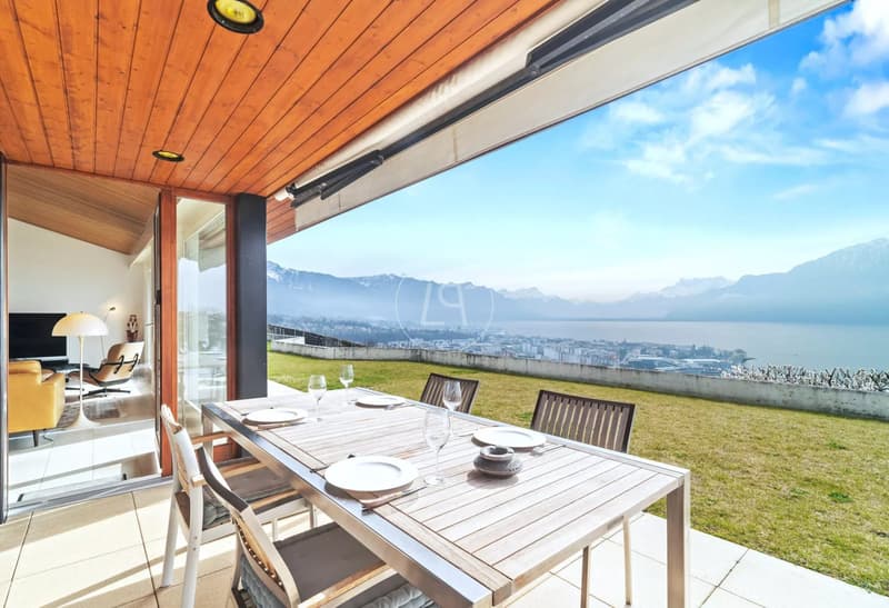 Villa in the heart of the vineyards, spectacular view ? Corseaux (7)