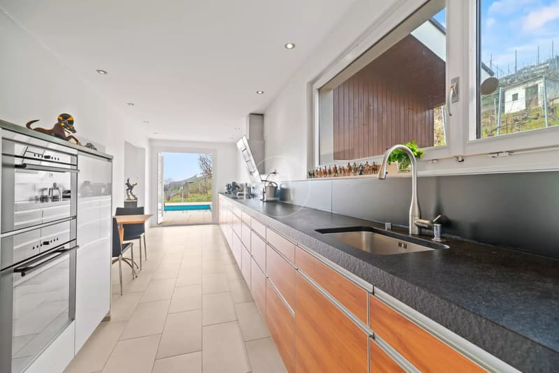 Villa in the heart of the vineyards, spectacular view ? Corseaux (12)