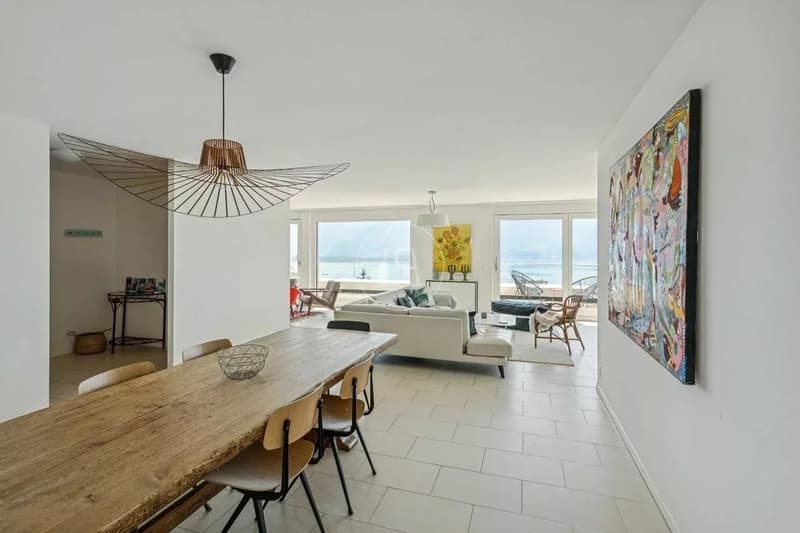 Attic with a 200 m2 terrace and breathtaking view in Montreux (5)