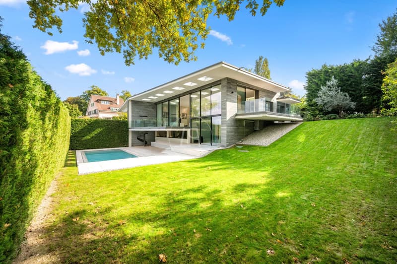 Villa contemporaine d'exception, vue et accès privé au lac,rive gauche (1)