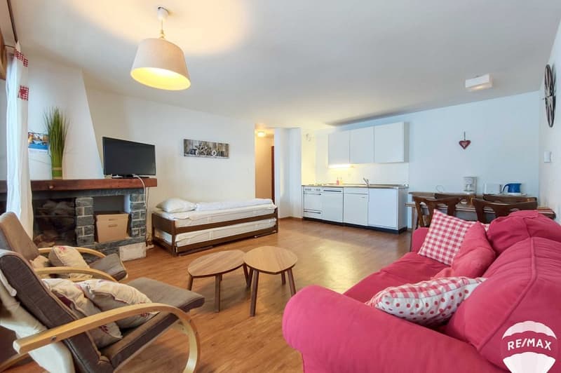 Appartement de 2,5 pièces avec piscine et un grand carnotzet (6)