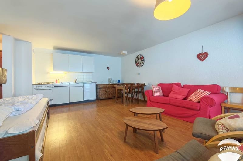 Appartement de 2,5 pièces avec piscine et un grand carnotzet (4)
