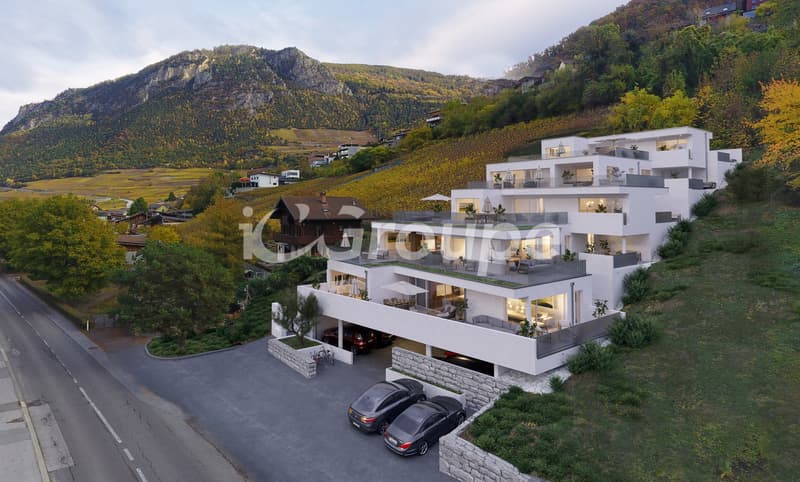 Superbe 3.5 pces neuf à Bramois avec grande terrasse (5)