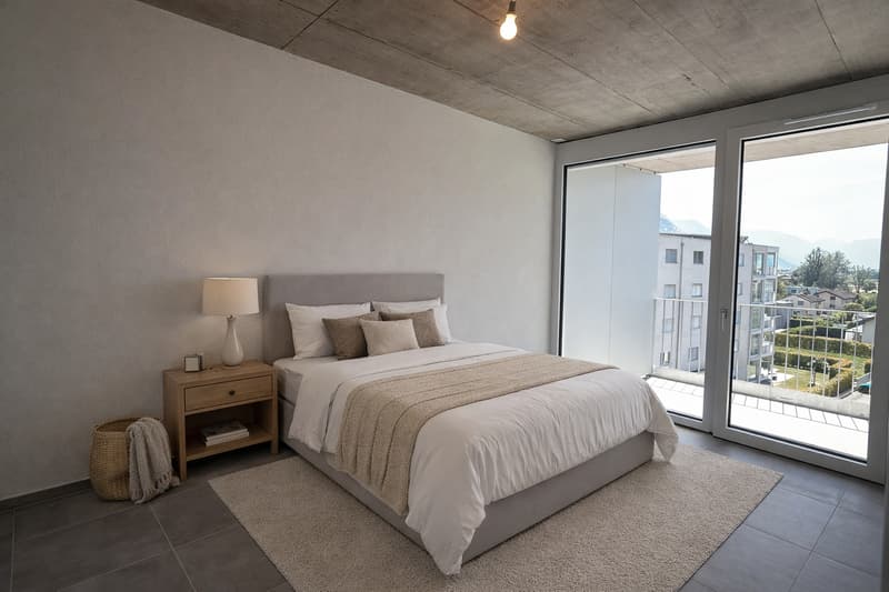 Spacieux attique neuf avec grand balcon (6)