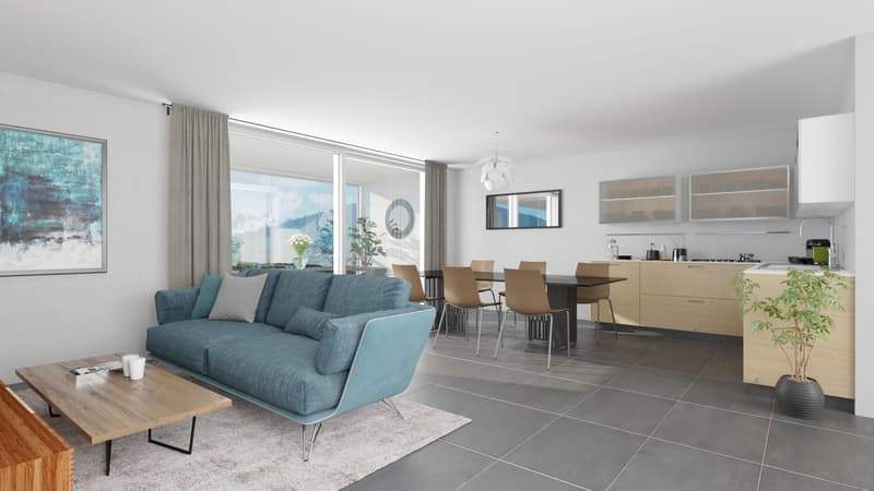 Appartement 2,5p dans nouvelle promotion en face du Golf de Sierre (3)