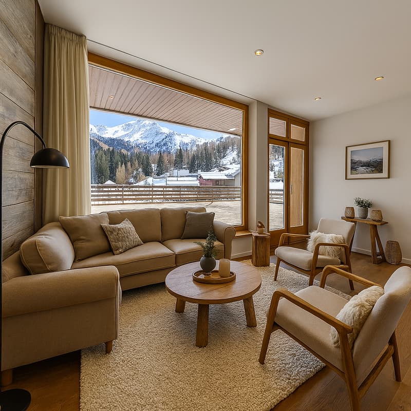 Magnifique appartement rénové avec grandes terrasses ski IN/OUT (4)